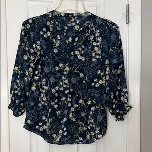 Papermoon Navy Floral Blouse